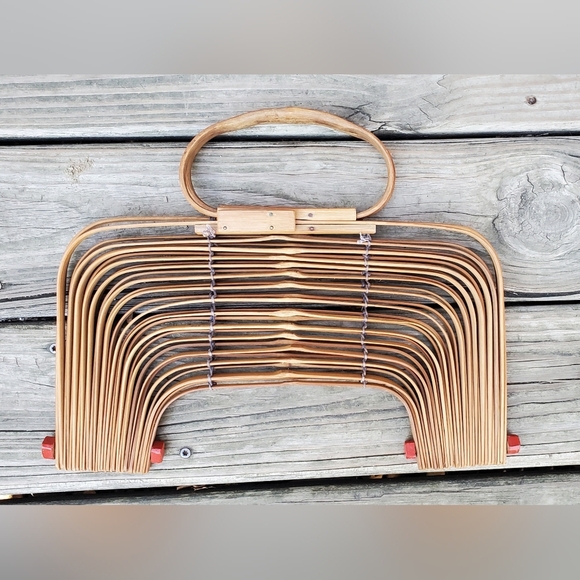 Vintage Made in Japan  Collapsible Cage Purse - Picture 7 of 8